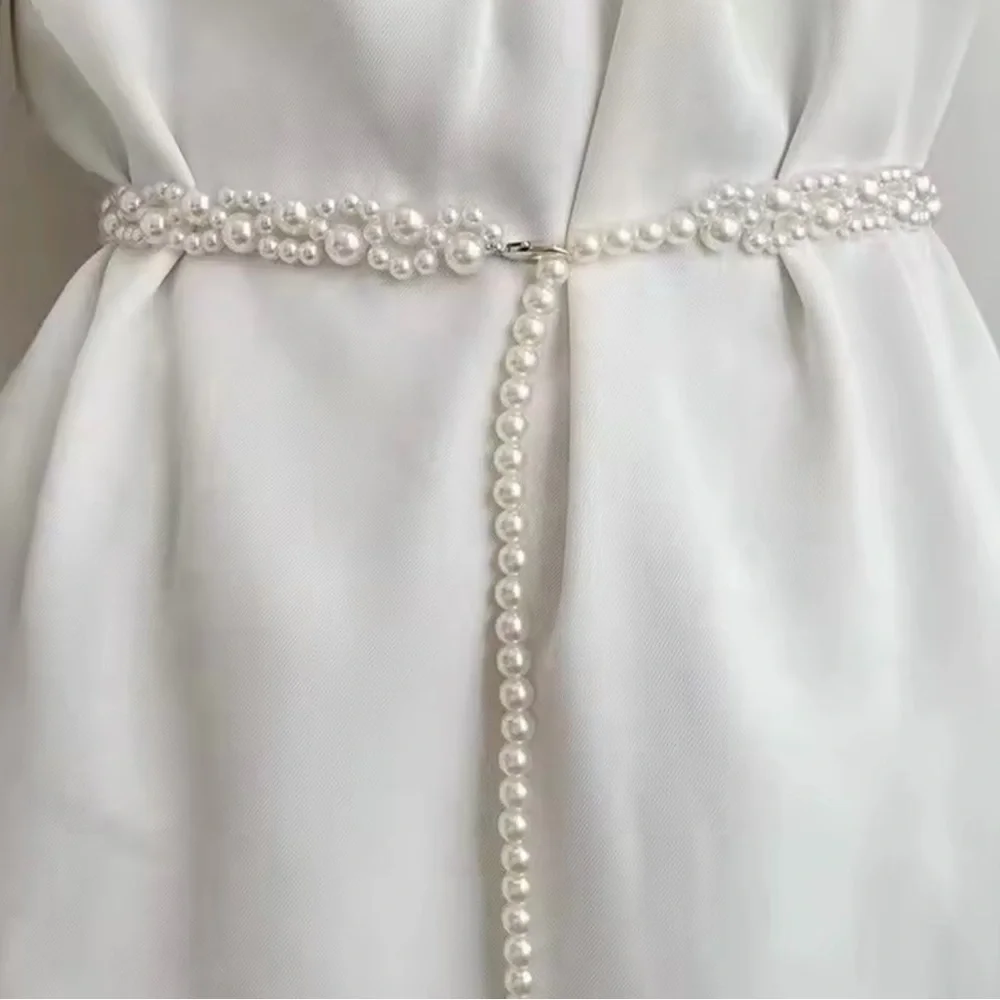 Elegant Pearl Belt Waist Belt For women Pearl bride